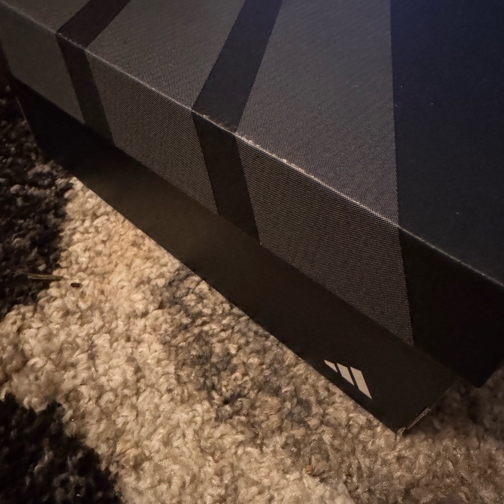 Black and Gray Striped Box